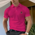 thumbnail image 6 of Men's Cotton POLO Shirt With Bear Wearing Red Hat, 6 of 16