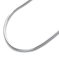 thumbnail image 2 of Womens Chain Men's Sterling Silver 2.1mm Italian Round Snake Chain Necklace (16~30 Inch), 2 of 2