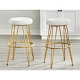 thumbnail image 2 of Simple Living  Lola Stools (Set of 2) 30" Black/Gold Bar height, Bar Height, 2 of 5