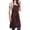 Brown, variant on DOVACKA Adjustable Bib Apron with Long Ties, 18 Colors for Men Women, Chef Kitchen Cooking Apron