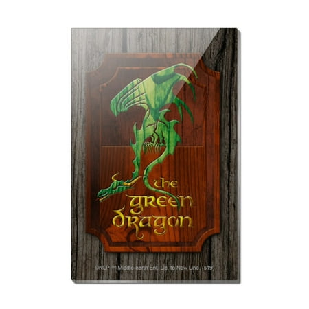 

Lord of the Rings The Green Dragon Rectangle Acrylic Fridge Refrigerator Magnet