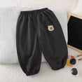 thumbnail image 5 of Toddler 3-4 Years Boys Cargo Joggers Pants Drawstring Jogging Pants Elastic Waist Trousers 6-12 Months 12-24 Months 2T 3T 4T 5T 6T 7T 8T 9T Children Black School Uniform Pants, 5 of 8