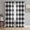 Black, variant on Sheer Curtains 45 Inches Long, Blue White Plaid Light Filtering Window Curtains for Living Room, Gradient Geometric Buffalo Checkered Rod Pocket Voile Sheer Curtain Drapes, 52"W x 45"L, 2 Panels