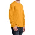 thumbnail image 5 of Mafoose Mens Long Sleeve Core Cotton T-Shirts Gold M, 5 of 5