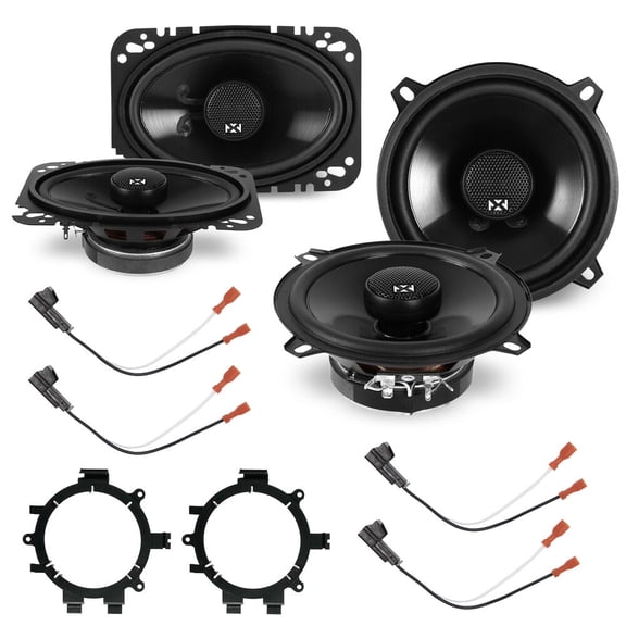 NVX Factory Speaker Replacement Package for 1999-2006 GMC Sierra 5.25" and 4"x6" Coaxial Speakers
