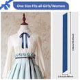 thumbnail image 3 of Ksopiavobs Bow Tie for Women, Satin Ribbon Girls Self-tie Bowtie for Uniform, School, Wedding, Cosplay, T-shirt Accessory, 3 of 6