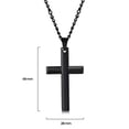 thumbnail image 4 of My Daily Styles - Cross Necklace – Catholic Cross Chain – Unisex Stainless Steel Pendant 24″ Chain, 4 of 6