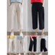 thumbnail image 4 of Pantalones sueltos de mujer con bolsillos Cintura elástica Pantalones cortos casuales Irfora Pantalones de mujer, 4 of 7