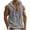 Gray, variant on Guluxicc Cotton Tank Tops for Men Drawstring Hooded Solid Color Shirts Regular Fit Summer Outdoor Casual Sleeveless Tops