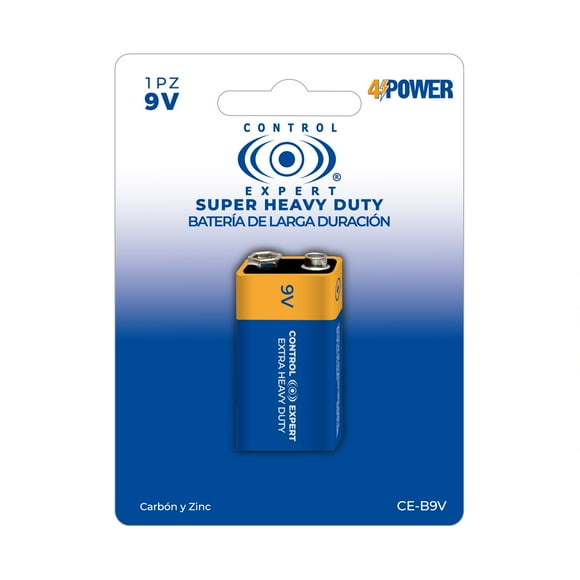 12 Pilas 9v Paquete 12 Blister 1.5v Control Expert Carbon