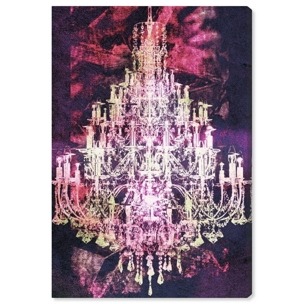 Runway Avenue Fashion And Glam Wall Art Canvas Prints Montecarlo Crystal Pink Chandeliers Black Com Runway Avenue Fashion And Glam Wall Art, Pink Chandelier Wall Art