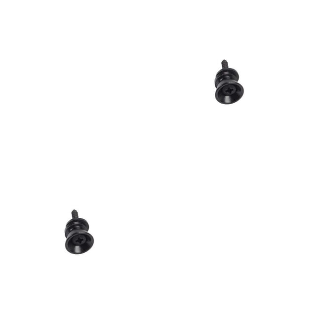 Botones de bloqueo de correa de guitarra Eigraketly 2 piezas Negro