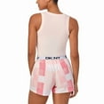 thumbnail image 3 of DKNY Women's 2 Piece Outfit Clothing Set - Tank Top & Short (Pearl Cream Pink Plaid Stripe Print, Small), 3 of 4
