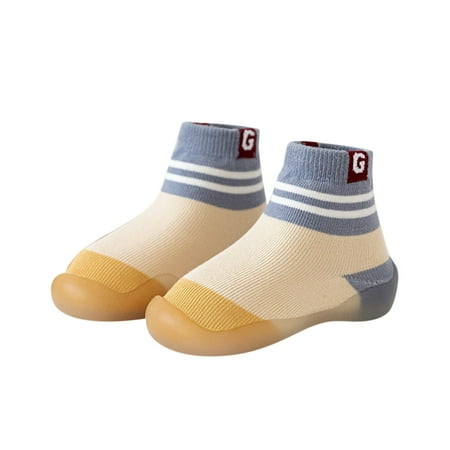 

eczipvz Baby Shoes Newborn Baby Boys Girls Pu Leather Hard Bottom Walking Sneakers Toddler Rubber Sole First Walkers Infant Cartoon Slippers Crib Shoes Beige 3-6Months