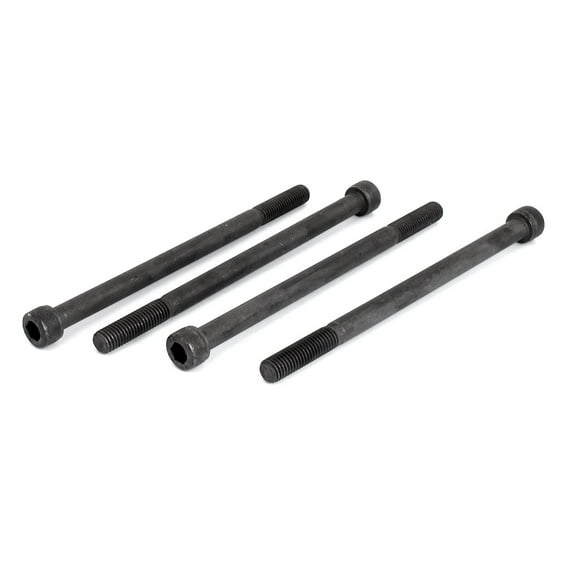 M10x160mm Metric 12.9 Alloy Steel Hex Socket Head Cap Screws Bolts Black 4Pcs