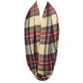 thumbnail image 2 of ALLYDREW Fashionable Plaid Infinity Circle Scarf Long Plaid Scarf - Infinity Scarf, Lumberjack Plaid, 2 of 4