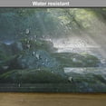 thumbnail image 6 of Ambesonne Nature Place Mats Set of 4, Jungle Sunlight Trees, Standard Size, Green White, 6 of 6