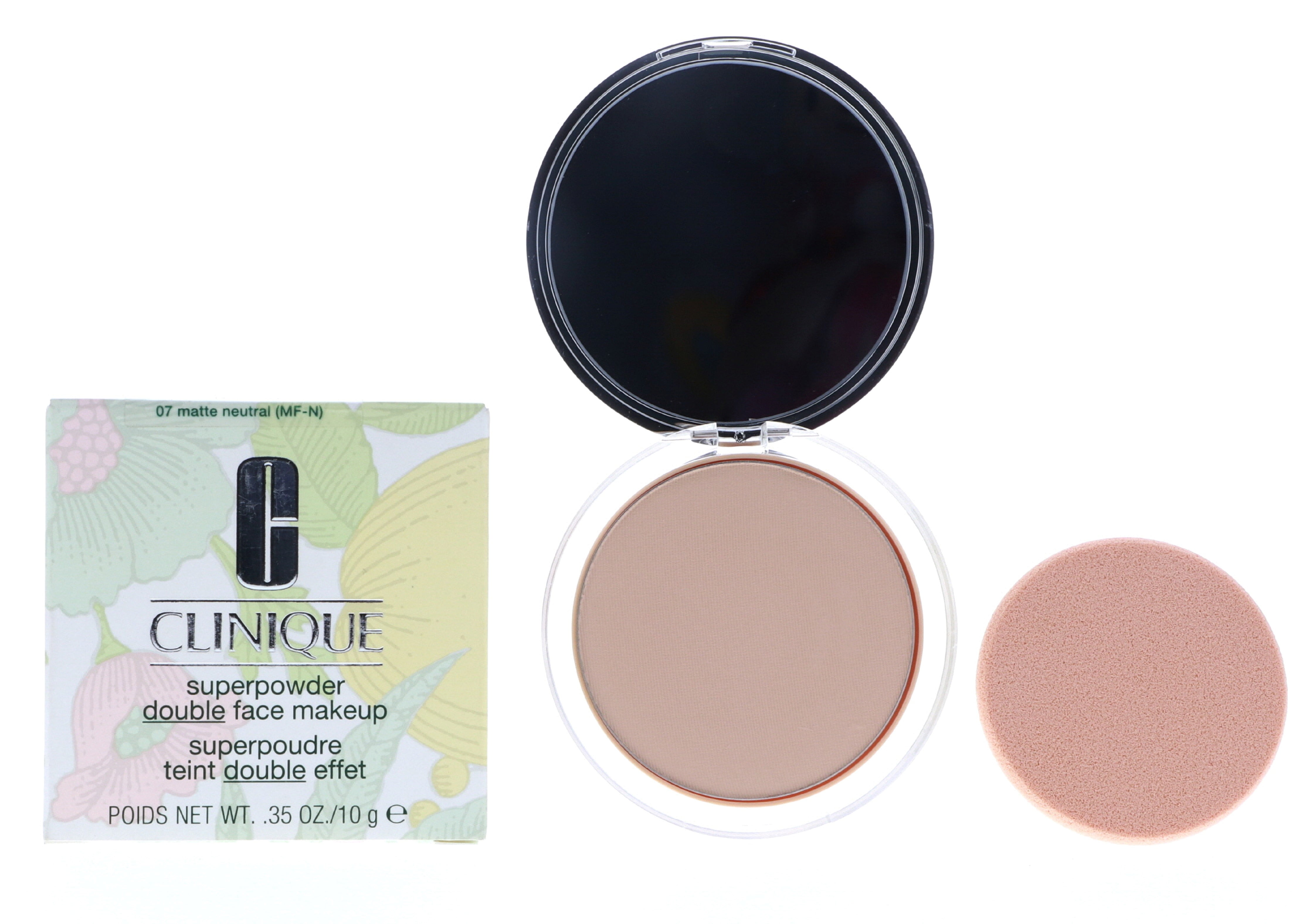 Clinique Superpowder Double Face Makeup, No.07 Matte Neutral, 0.35 oz
