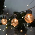 thumbnail image 4 of 1 Set Solar Light Chain  Ball Pineapple Shape ABS Copper Wire Stylish Household Hanging Lights for Home, 4 of 8