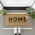 thumbnail image 3 of iOhouze Outdoor Rugs Black and Beige Striped Porch Rug 2x3 ft Outdoor Doormats Front Door Rug for Front Door Kitchen Hallway Bedroom Laundry Room, 3 of 8