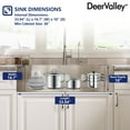 thumbnail image 4 of 36 in. Rectangular Single Bowl Farmhouse Apron Workstation Kitchen Sink in Silver Grey Stainless Steel with Accessories, 4 of 12