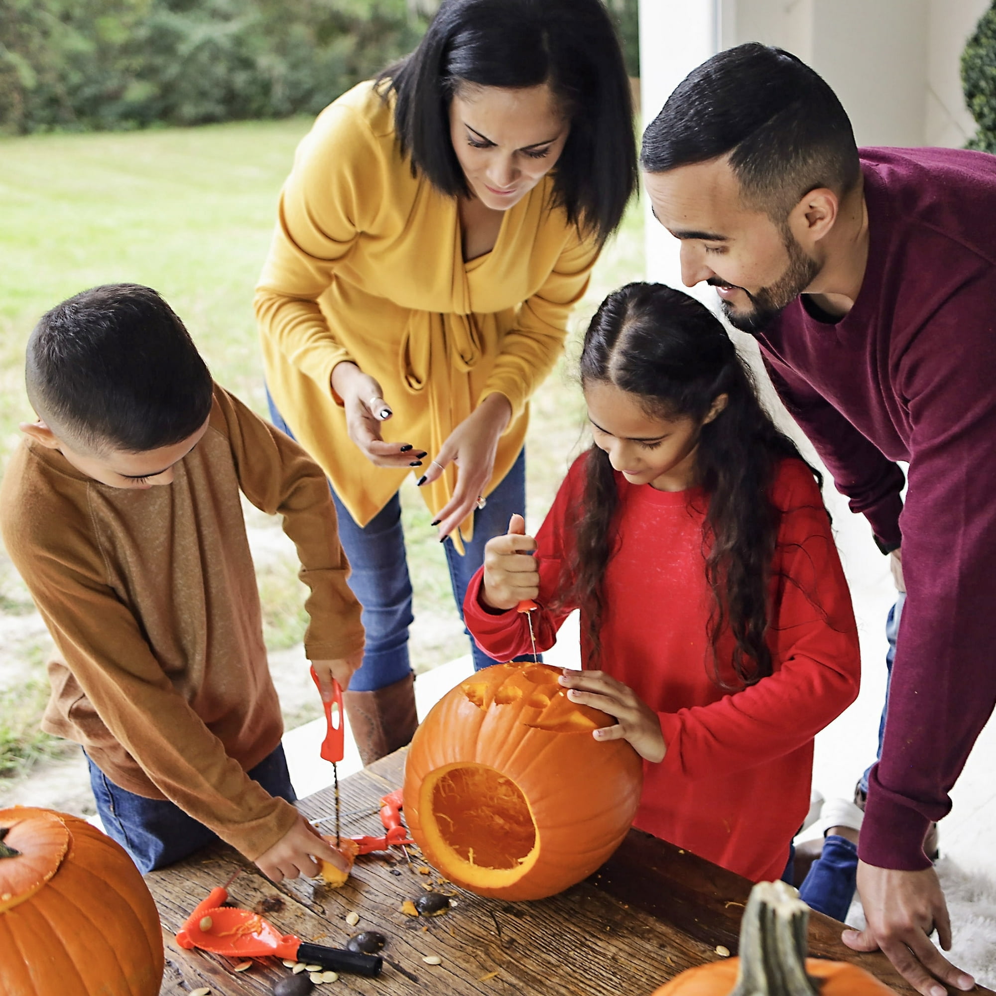 Pumpkin Masters All in One Pumpkin Carving Kit, 12 Pieces, (Orange)