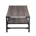thumbnail image 5 of Davee Furniture Contemporary Walnut Rectangle Wood/ Metal Coffee Table, 5 of 10