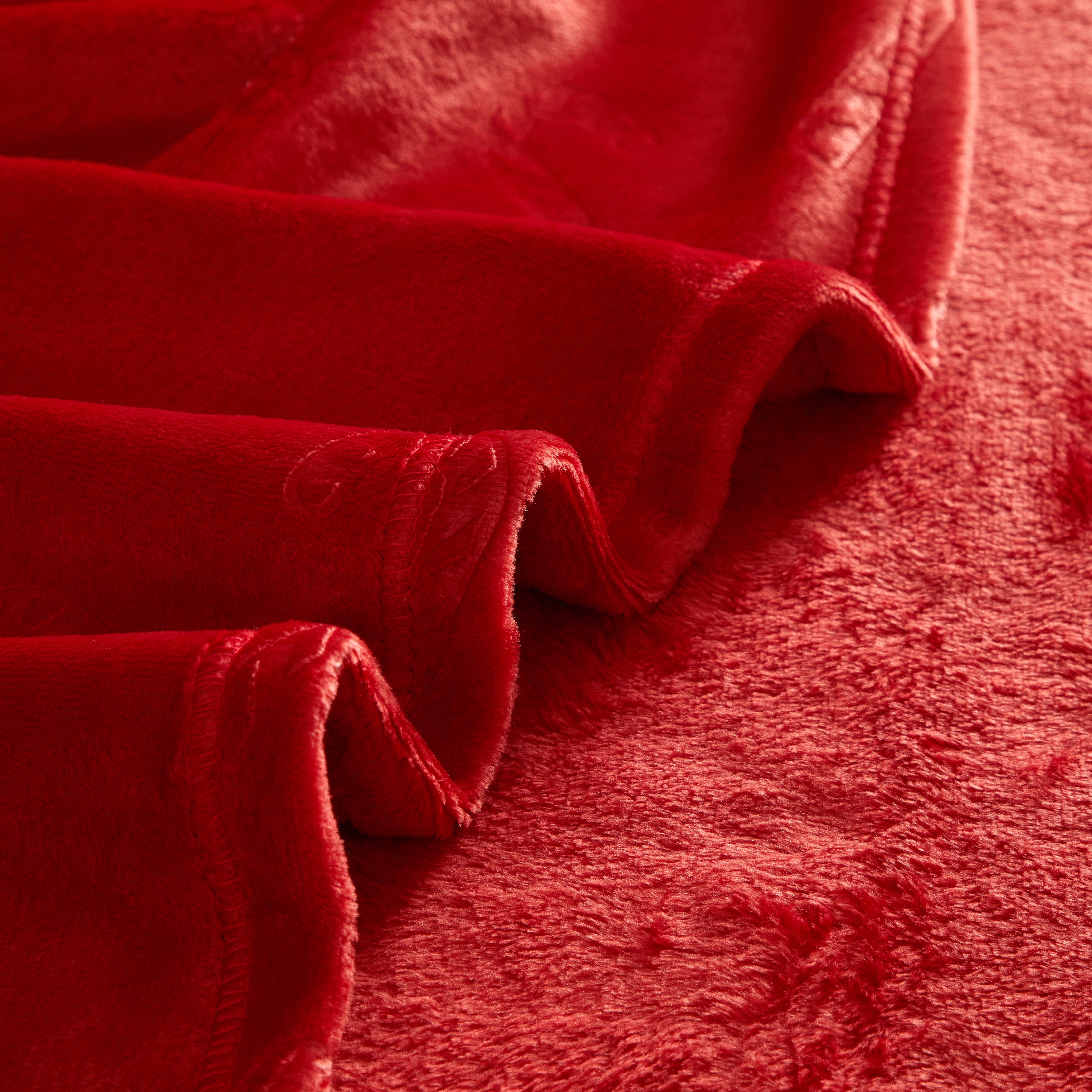 Holiday Time 50"x60" Red Candy Cane Plush Throw, All Ages