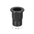thumbnail image 3 of Unique Bargains M6 Rivet Nuts, Thread Half Hexagonal Carbon Steel Zinc-Plated Flat Head Threaded Insert Nut Black 100 Pcs, 3 of 6