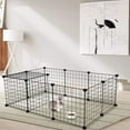 thumbnail image 4 of Pet Playpen,Small Animals Cage DIY Wire Portable Yard Fence for Indoor/Outdoor Use,Puppies,Kitties,Bunny,Turtle 14" x 14", 4 of 8