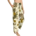 thumbnail image 2 of Naloa Monkeys and Pinealpples Print Women’s Ultra-Soft Comfy Pajama Lounge Pants with Pockets & Drawstring, 2 of 8
