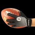 thumbnail image 4 of HANDLANDY Youth Football Gloves, Sticky Wide Receiver Gloves for Kids & Adult, Black and White Stretch Fit Football Gloves, XS, 4 of 6