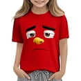 thumbnail image 7 of Kukoosong Toddler Boys or Girls Crewneck T-Shirt with Short Sleeves, Funny Expression Print, Sizes 5T, 7 of 7