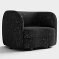 thumbnail image 3 of Furniture of America Sonya Tuxedo Indoor Boucle Fabric Armchairs & Accent Chairs, Black, 3 of 12