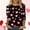 #097-Black, variant on Ounisa Womens 3/4 Sleeve Shirts Crew Neck Valentine T Shirts Love Heart Printed Tee Tops Fashionable Blouse