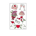 thumbnail image 2 of Make A Face Stickers Crystal Love Sticker Couple Confession Proposal Face Arm Sticker, 2 of 8