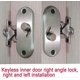 thumbnail image 2 of 90 Degree Sliding Door Right Angle Buckle Privacy Lock, Sliding Barn Door Lock, 2 of 4