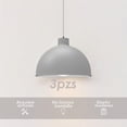 thumbnail image 3 of Ilios Innova | Paquete de 3 lámparas de techo colgantes decorativas estilo nórdico retro de 36 cm para habitaciones y salas de estar, 3 of 9