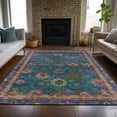 thumbnail image 5 of Dalyn Rugs Machine Washable Indoor/Outdoor Chantille ACN2046 Teal 9' x 12' Rug, 5 of 9