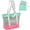 Red, variant on Mesh Beach Bag for Women - XXL 28L Foldable Tote, Sandproof Waterproof Bottom, Zippered Top, 7 Pockets, Lightweight Packable Pool Swim Bag for Travel, Cruise, Vacation