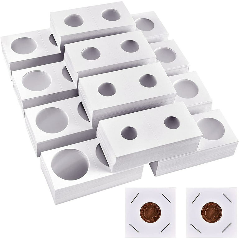 Currency Penny Flips Collection Cardboard Coin Album Sleeves Supplies Cardboard Paper Storage Holder Coin Book for Collectors(Blue 120 Pocket)