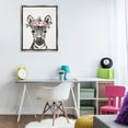 thumbnail image 4 of Stupell Industries Cottage Nursery Floral Zebra Gray Floating Frame Canvas Art, 25 x 31, by LSR Design Studio, 4 of 8