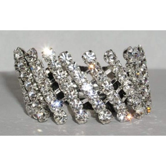 #15041 - Slanted Rain Elastic Ponytail Holder