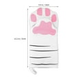 thumbnail image 3 of EeaseCA 2PCS Cat Claw Pattern Heat Resistant Cooking Glove Cotton Pot Holder Oven Mitts, 3 of 7