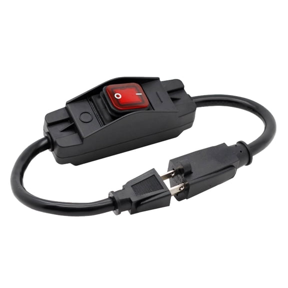 Outdoor Power Extension Cord Switch, IP67 Waterproof, for Mowers/Boats/Warping Machinery, Ergonomic Design, Durable, Safe Reliable