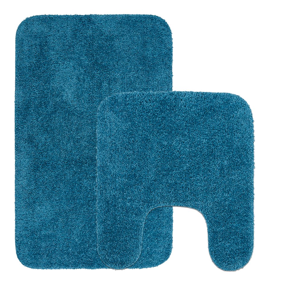 2 pack Mainstays Basic Bath Rug Set, 19.5" x 22" Contour & 19.5" x 32