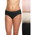 thumbnail image 2 of Hanes Ultimate Women's Constant Comfort Stretch with X-Temp Hipster, 3-pack, 2 of 10