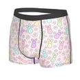 thumbnail image 5 of Goofa Colorful Bunny Printed Men's Boxer Briefs Underwear, Moisture-Wicking Underwear, Trunk,Soft and Breathable Cotton Underwear-X-Large, 5 of 9