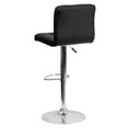 thumbnail image 6 of Flash Furniture 2 Pack Contemporary Black Quilted Vinyl Adjustable Height Barstool with Chrome Base, 6 of 9