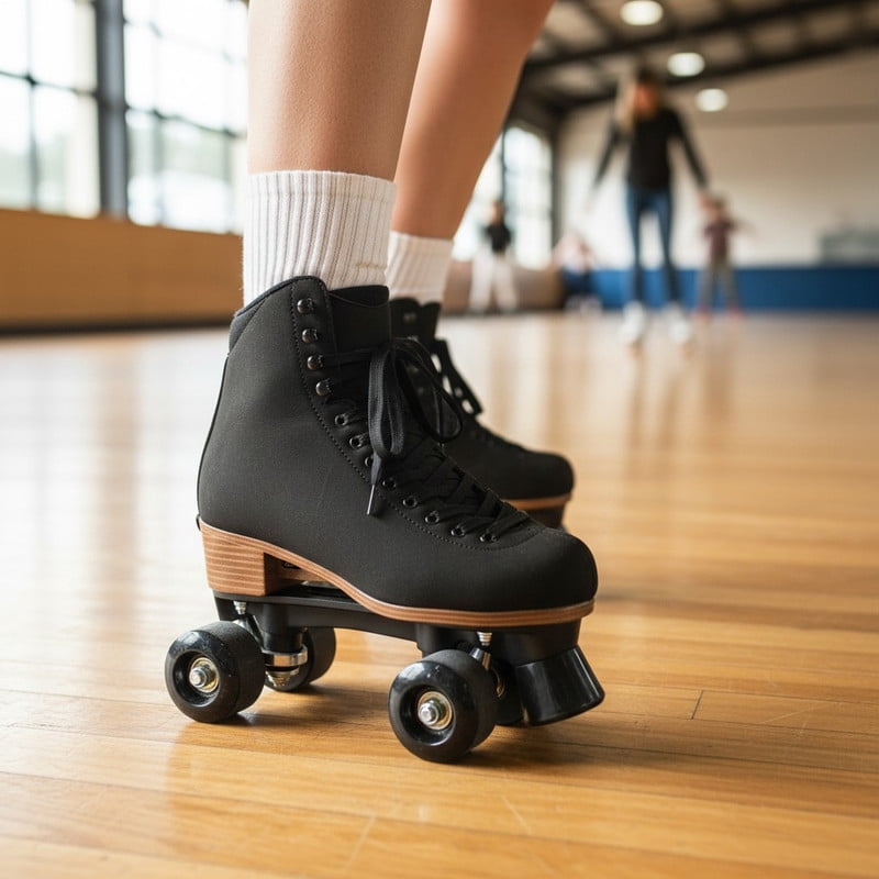 Women Adjustable Sizes Quad Roller Derby Skates – Indoor & Outdoor